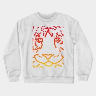 Red Tiger Face Crewneck Sweatshirt